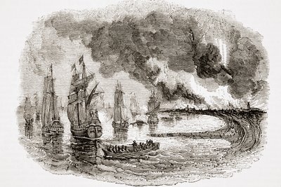 Die niederländische Flotte in der Medway, aus 